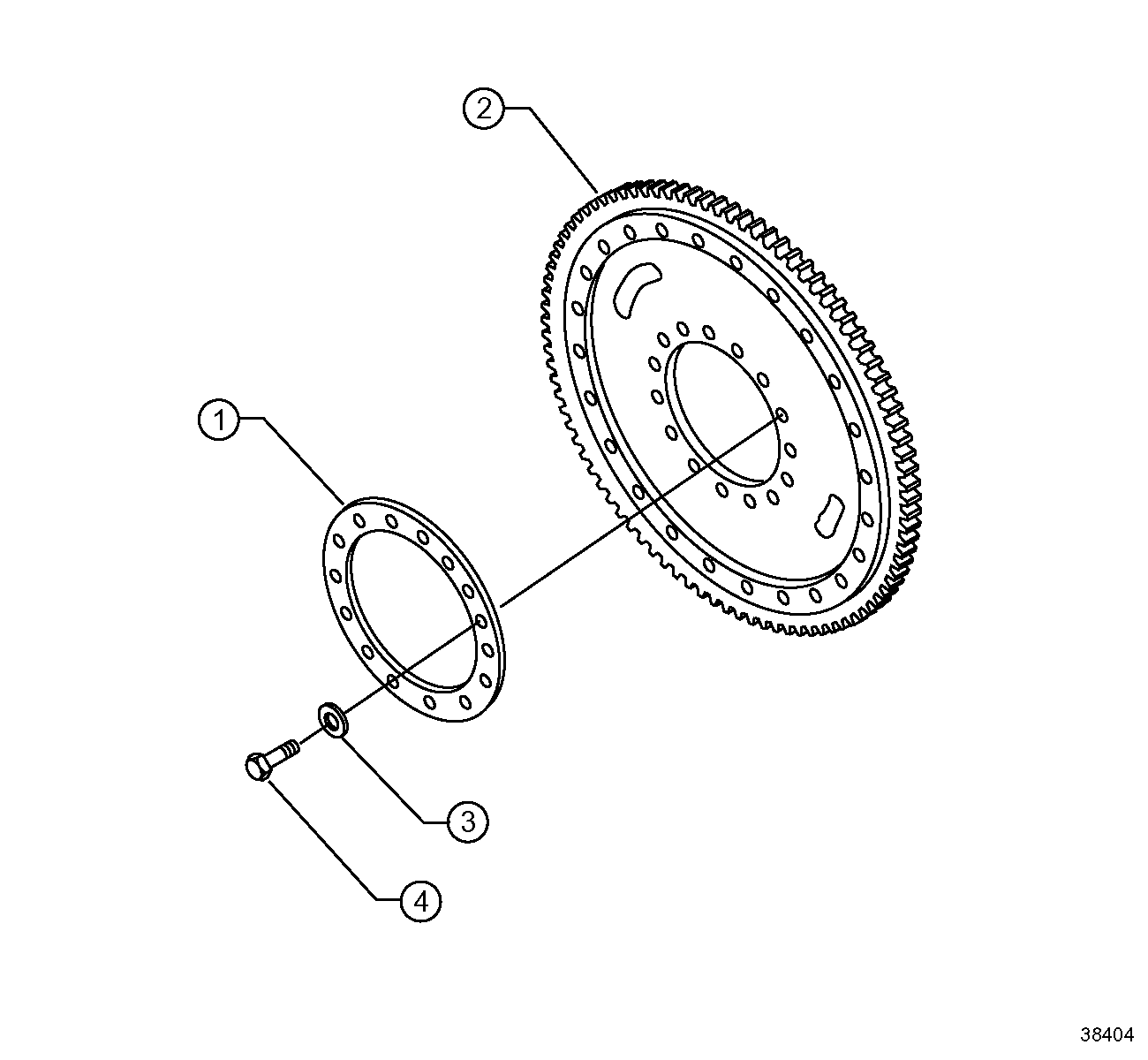 DETROIT SERIES 4000 Flywheel #1234