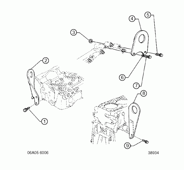 DETROIT SERIES 60 Engine Lifter Bracket #286 - Grace Diesel Shop ...