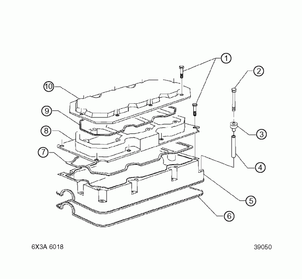 DETROIT SERIES 60 Rocker Cover #543