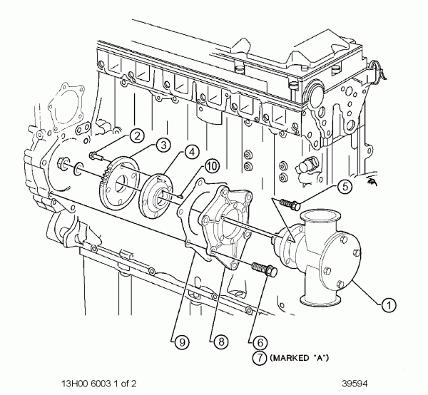 DETROIT SERIES 60 Raw Water Pump #256 - Grace Diesel Shop - Detroit ...