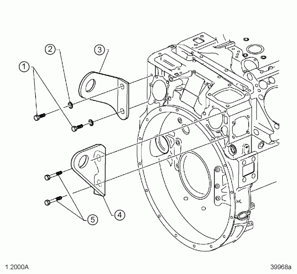 DETROIT SERIES 2000 Engine Lifter Bracket #319