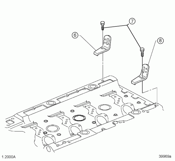 DETROIT SERIES 2000 Engine Lifter Bracket #319