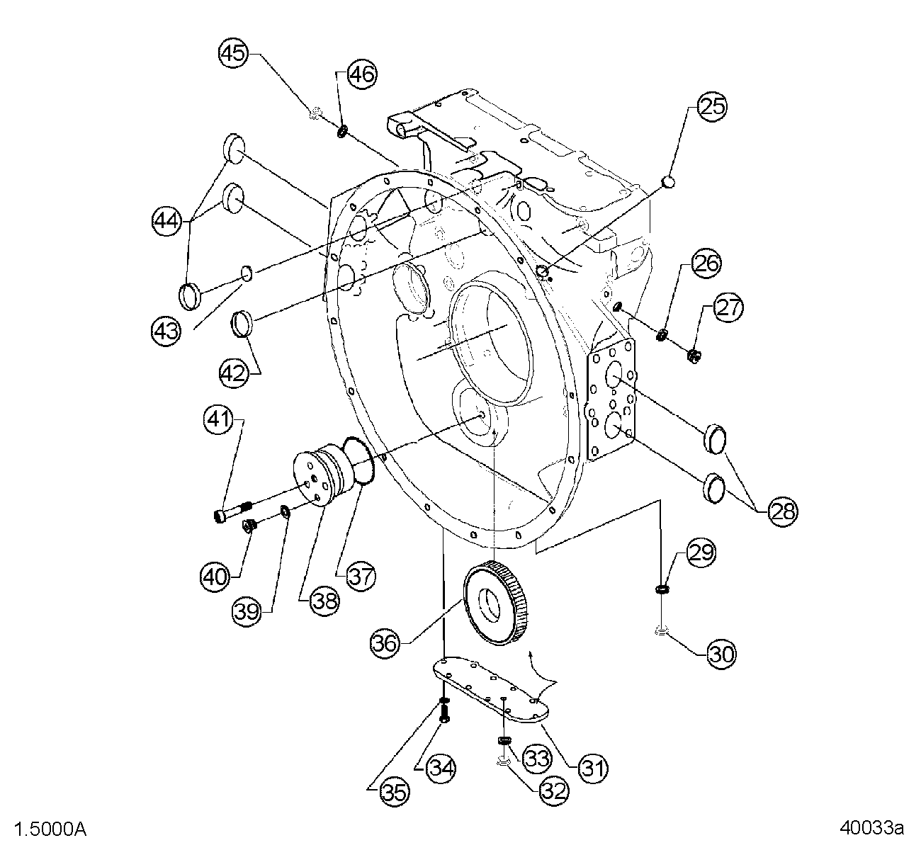 DETROIT SERIES 2000 Flywheel, Housing #860