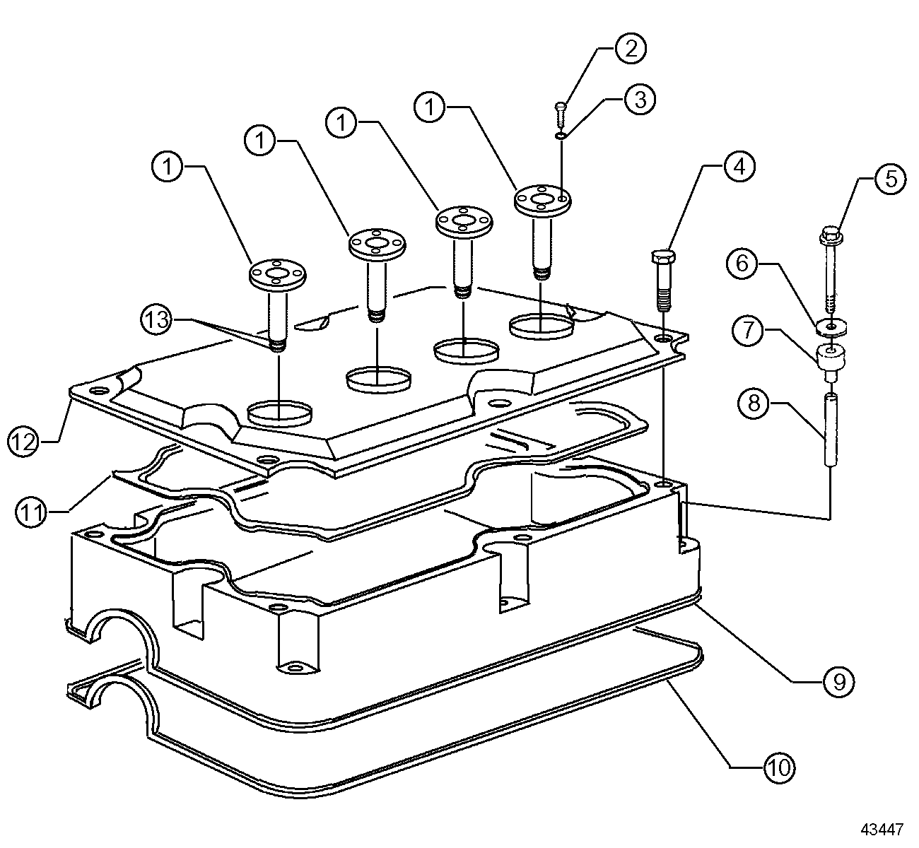 DETROIT SERIES 50 Rocker Cover #567