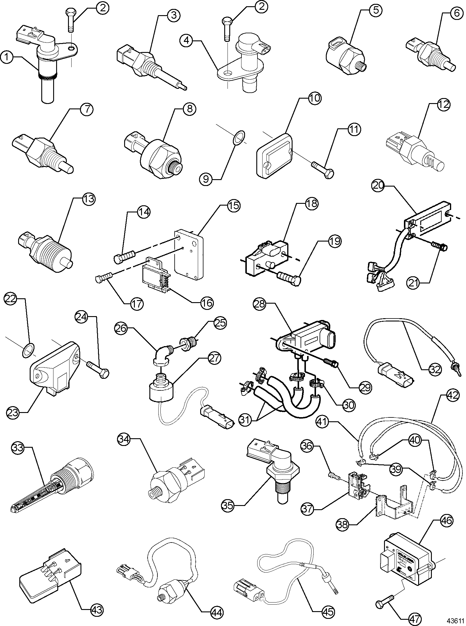 43611_lg DETROIT SERIES 50 Fuel Filter and Strainer #841
