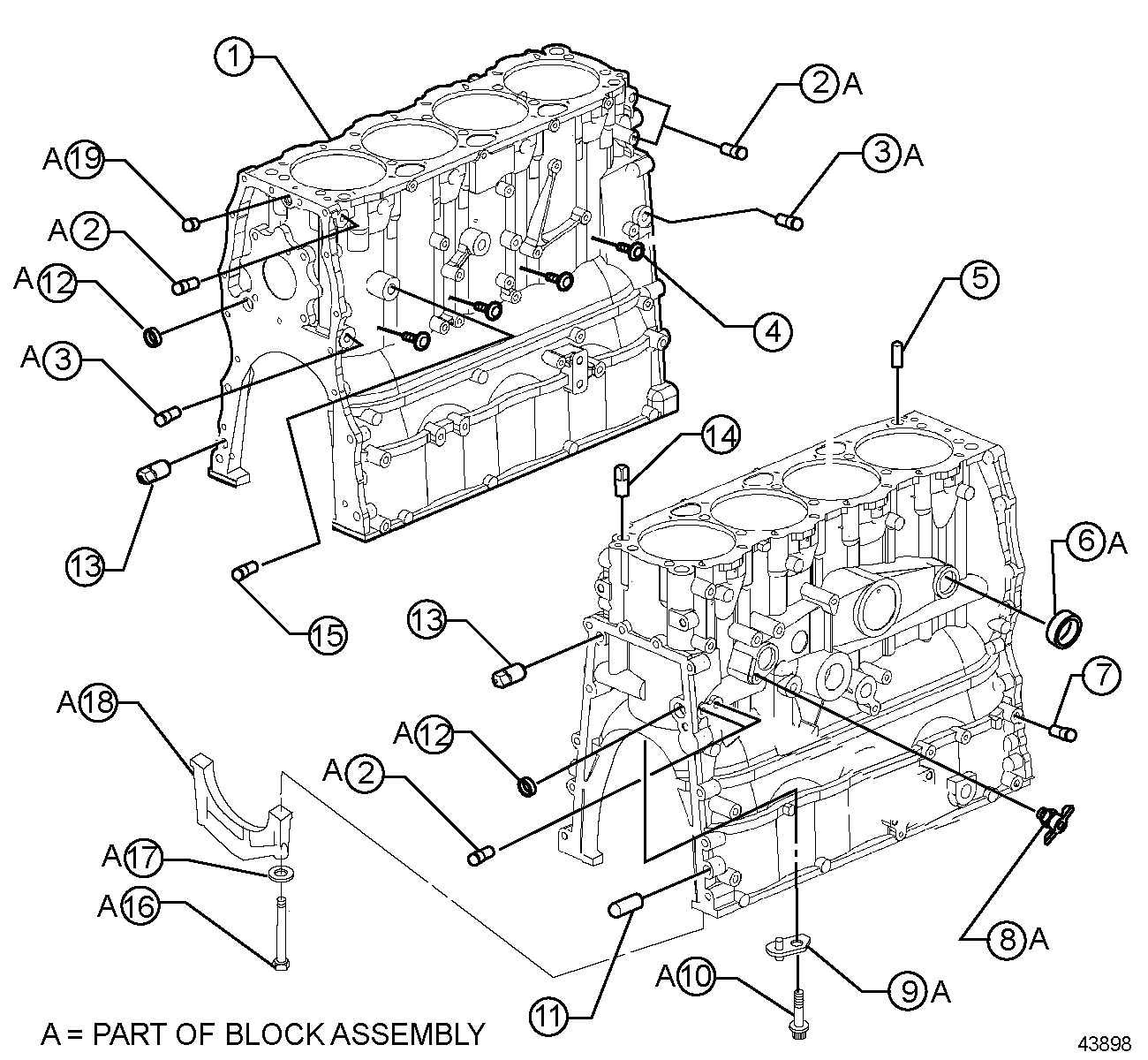 DETROIT SERIES 50 Cylinder Block #560