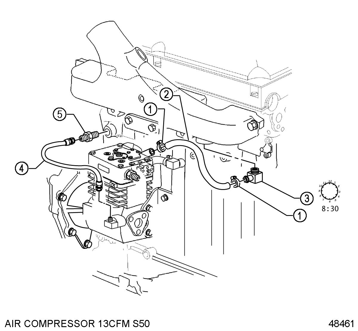 DETROIT SERIES 50 Air Compressor #1410