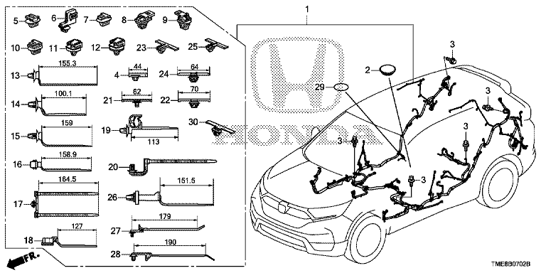 B-7-2 WIRE HARNESS(3) – HONDA CR-V RW/RT 2016-2021