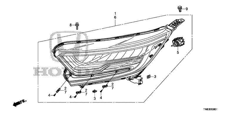 B-8-1 HEADLIGHT(LED) – HONDA CR-V RW/RT 2016-2021