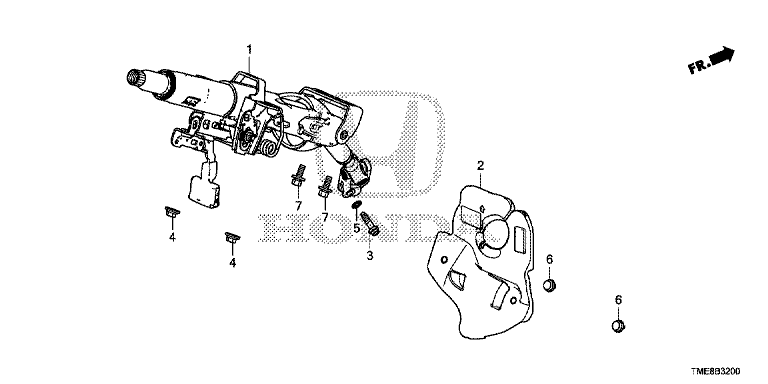 B-32 STEERING COLUMN(RH) – HONDA CR-V RW/RT 2016-2021